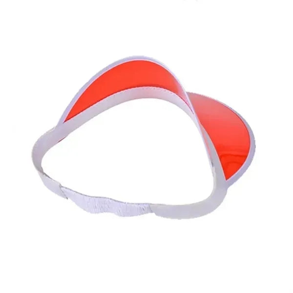Wide Brim Plastic Fabric Sun Visor Hat