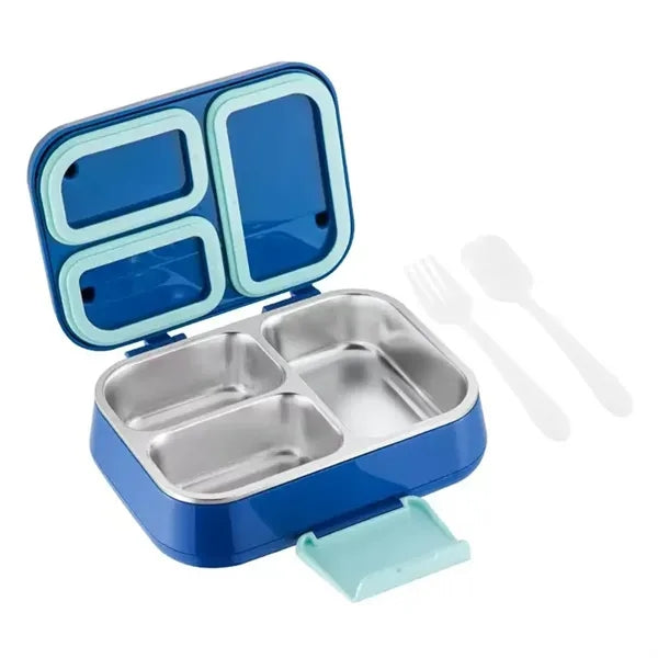 Stainless Steel 3-Compartment Insulated Kids Lunch Box