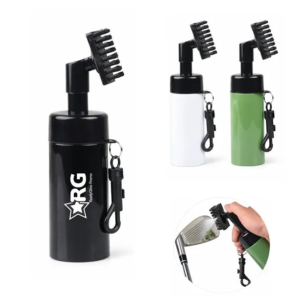 Portable Golf Club Cleaner Brush with Spray Bottle