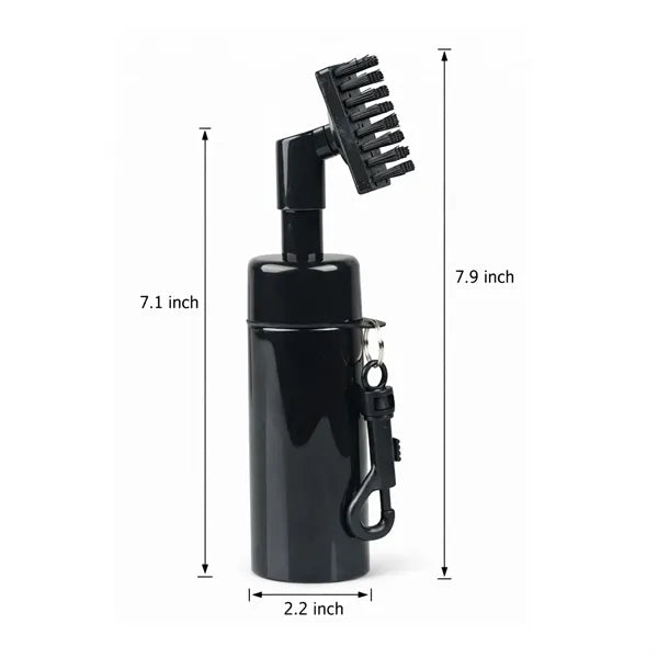 Portable Golf Club Cleaner Brush with Spray Bottle