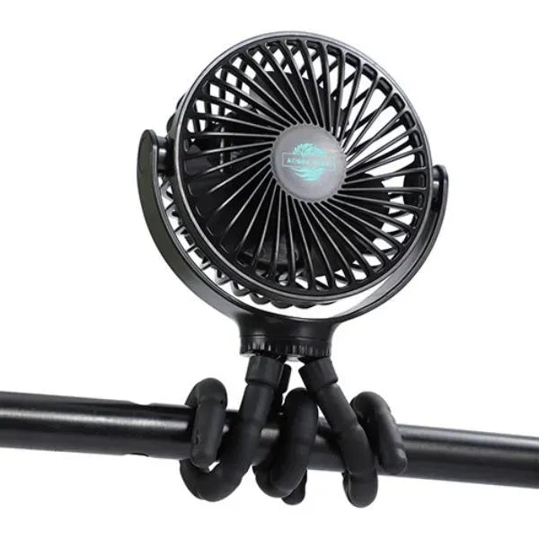 Twisty Rechargeable Portable Fan with Bendable Tripod Feet