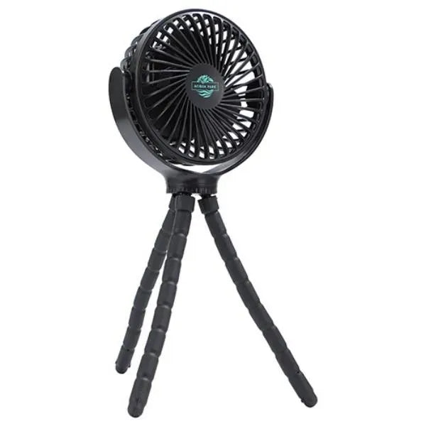 Twisty Rechargeable Portable Fan with Bendable Tripod Feet