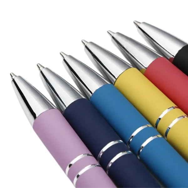 Soft Touch Metal Stylus Ballpoint Pen