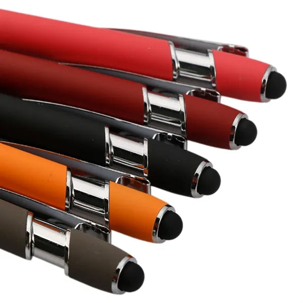 Soft Touch Metal Stylus Ballpoint Pen