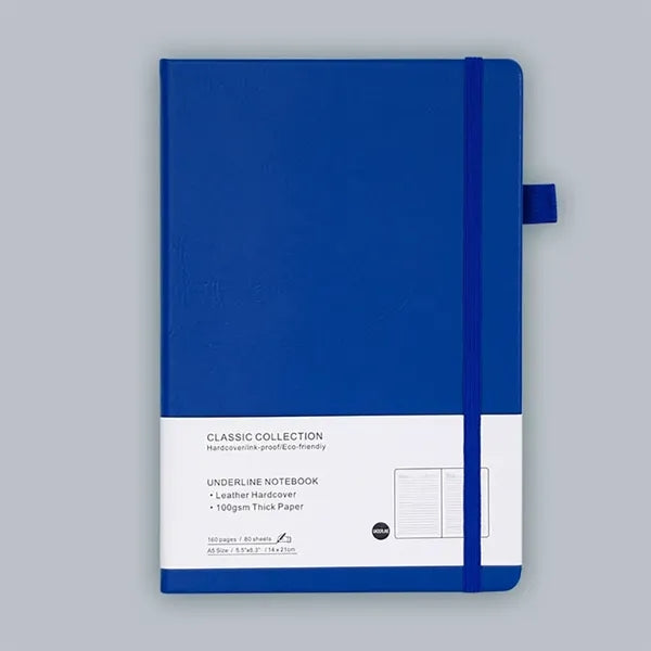 A5 PU Leather Hardcover Notebook With Pen Loop