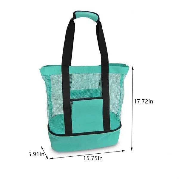 Waterproof Sandproof Tote With Cooler Compartment For Beach