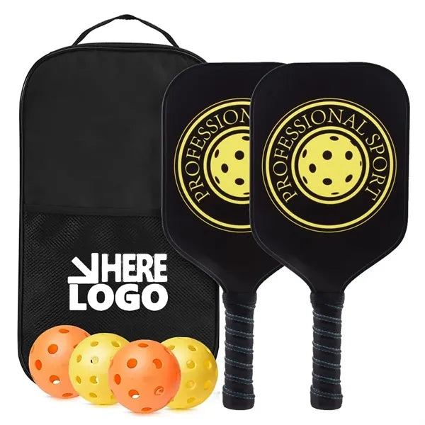 Pickleball Paddle Set with Balls & Bag