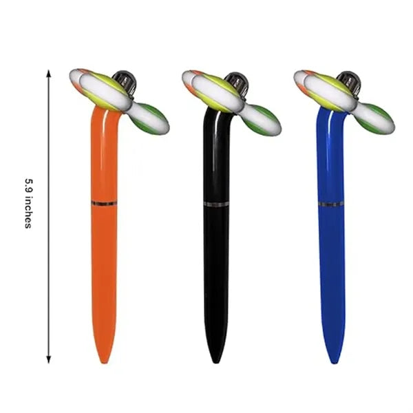Stress Relief Pen With Mini Fan Decoration