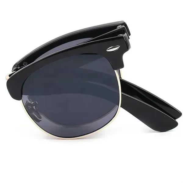Foldable Fashion Half Frame UV Protection Sunglasses