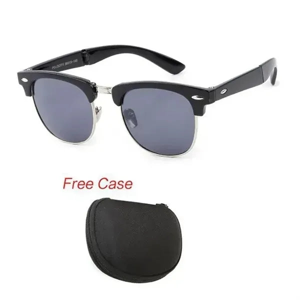 Foldable Fashion Half Frame UV Protection Sunglasses