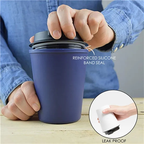 12oz Portable Mini Wheat Straw Coffee Cup