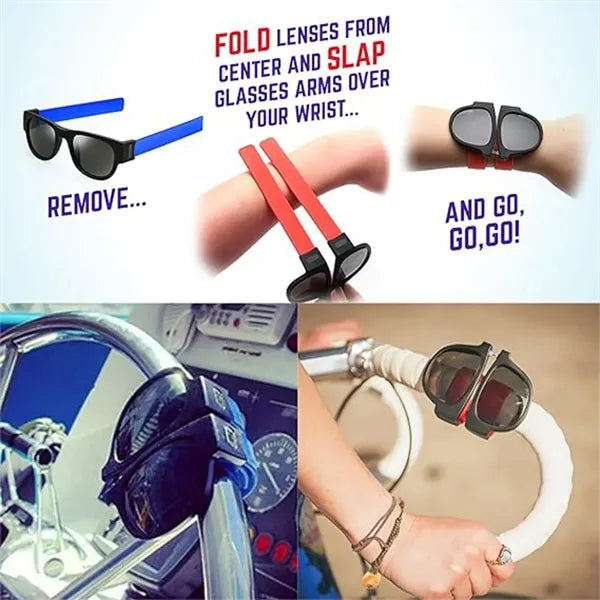 Foldable Wristband Shades Sunglasses