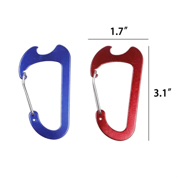 Carabiner Bottle Opener Aluminum Keychain