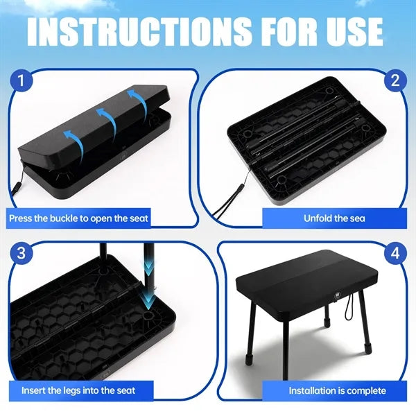 Lightweight Portable Folding Camp Stool