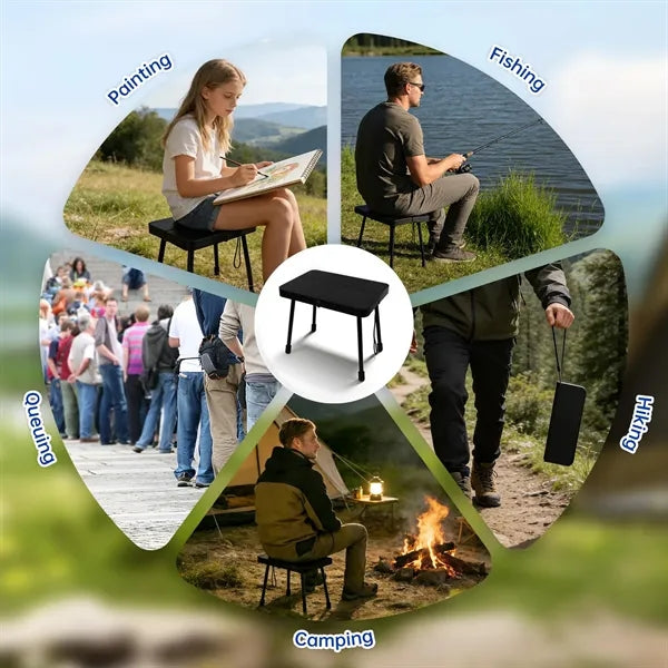 Lightweight Portable Folding Camp Stool