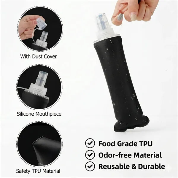 16oz TPU Foldable Running Hydration Flask