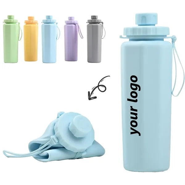 20oz Foldable Silicone Water Bottle