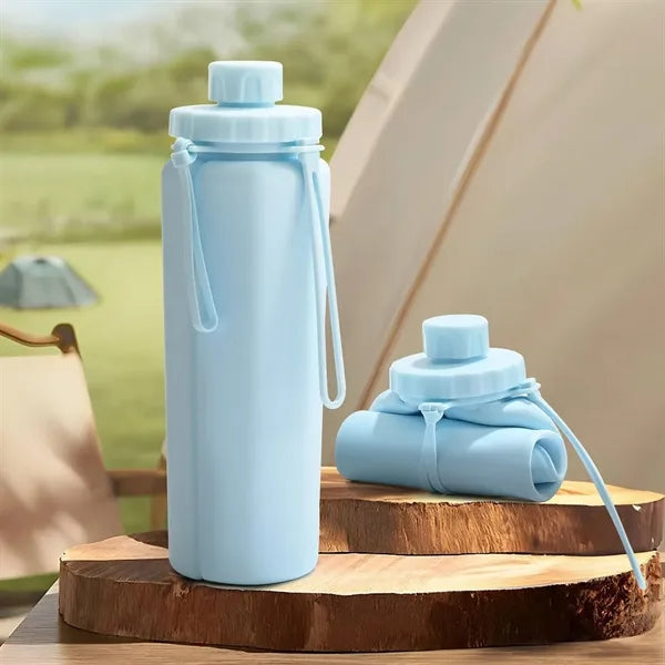 20oz Foldable Silicone Water Bottle