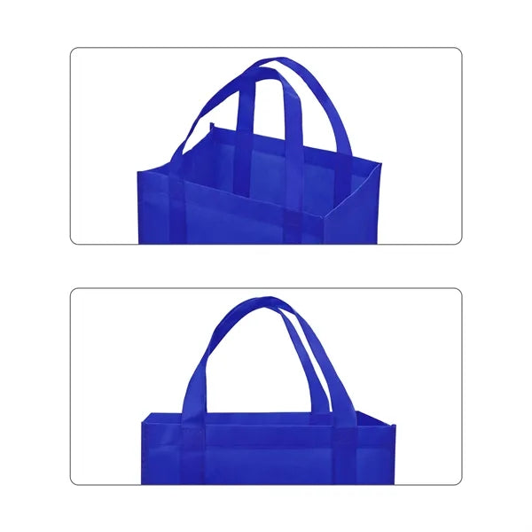 Wide Base Non Woven Grocery Tote Bag 15"x8"x12.6"