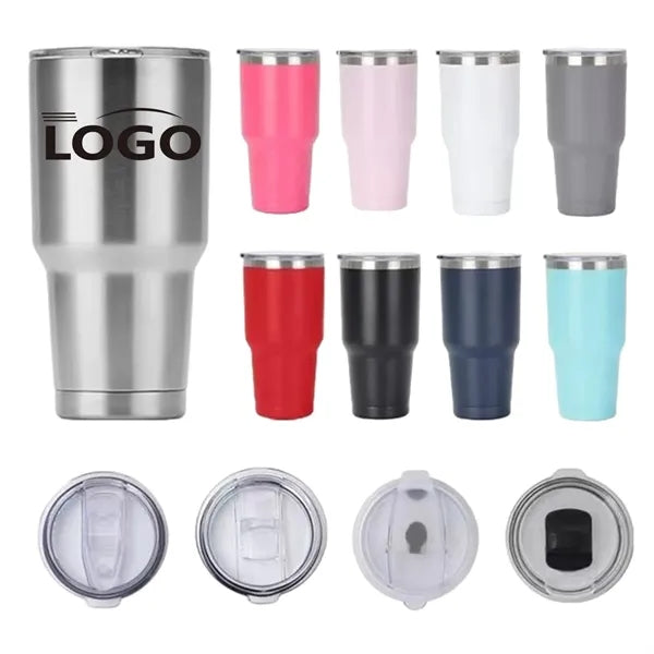Low Oz Large Capacity Car Insulated Tumbler with Straw
