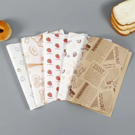 Deli Wax Paper Sheets Sandwich Wrap for Bakery