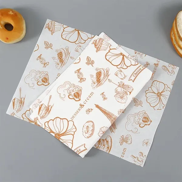 Deli Wax Paper Sheets Sandwich Wrap for Bakery