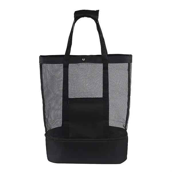 Breathable Beach Cooler Bag with Mesh Design