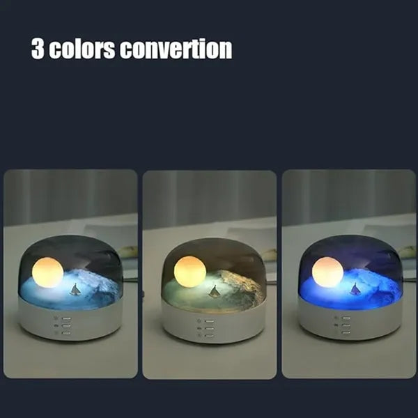 LED night light with music speaker for bedroom ambience