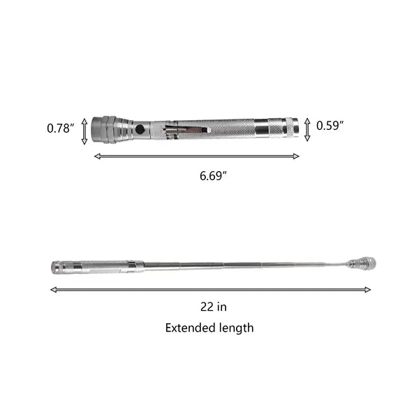 Pen-Clip Flexible Gooseneck Portable Inspection Flashlight