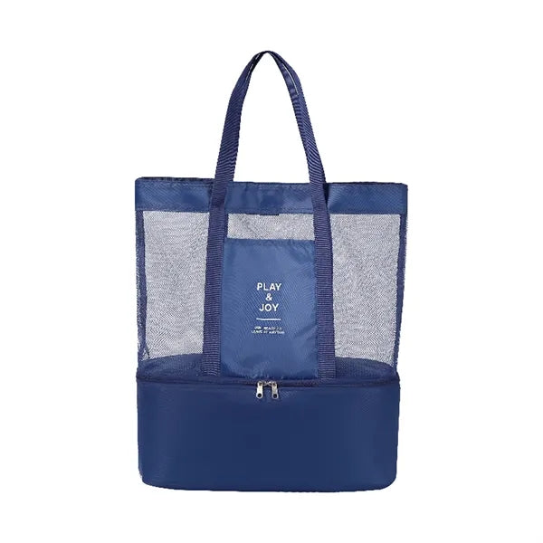 Outdoor Dual-Compartment Insulated Shoulder Tote Bag