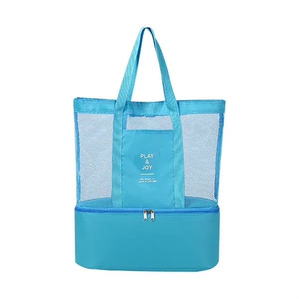 Outdoor Dual-Compartment Insulated Shoulder Tote Bag