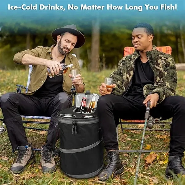 Large Foldable Round Travel Cooler