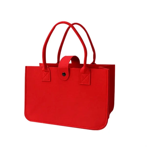 Wool Felt Shopping Tote with Handles