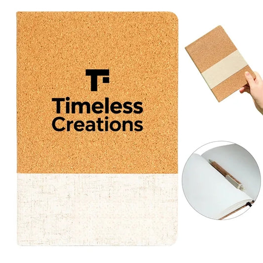 Cork Notebook Eco Friendly A5 Journal For Business