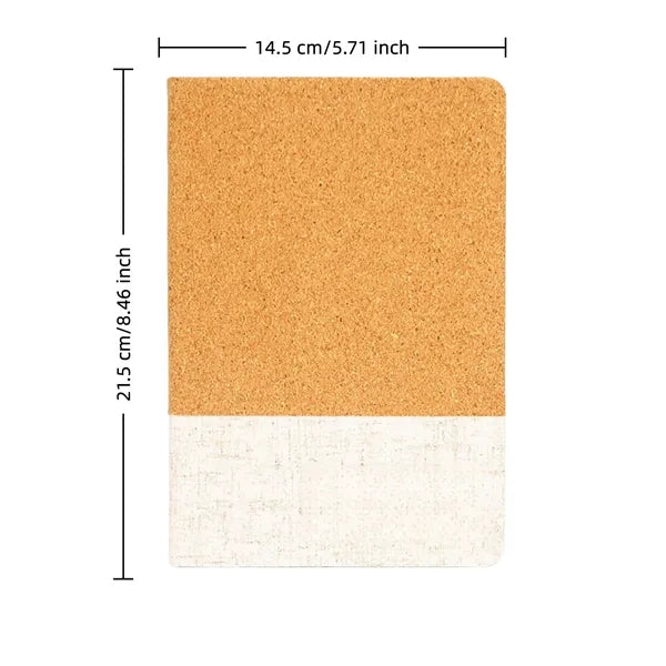 Cork Notebook Eco Friendly A5 Journal For Business
