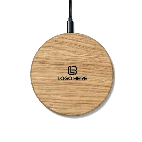 Wooden 10W Qi Fast Wireless Charging Pad