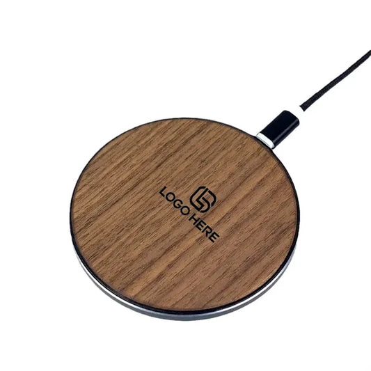 Wooden 10W Qi Fast Wireless Charging Pad
