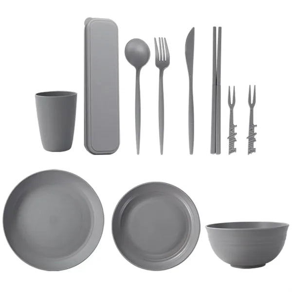 Eco-Friendly Wheat Straw Dining Set