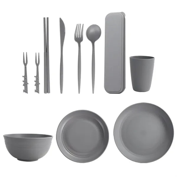 Eco-Friendly Wheat Straw Dining Set