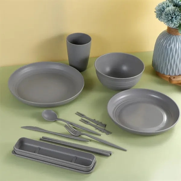 Eco-Friendly Wheat Straw Dining Set