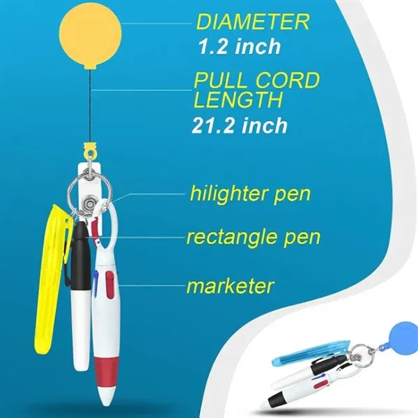 Mini Nurse Badge Highlighter Permanent Marker Ballpoint Pens