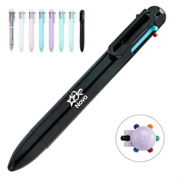 Multicolor Retractable Ballpoint Pen with Clip for Promotion