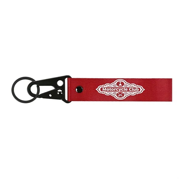Motorcycle lanyard keychain with buckle