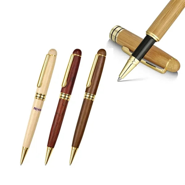 Bamboo Pen with Metal Refill