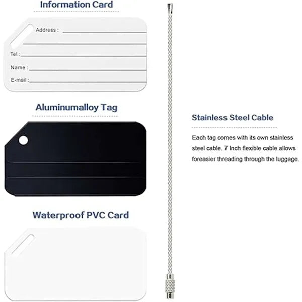 Aluminum Luggage Tags