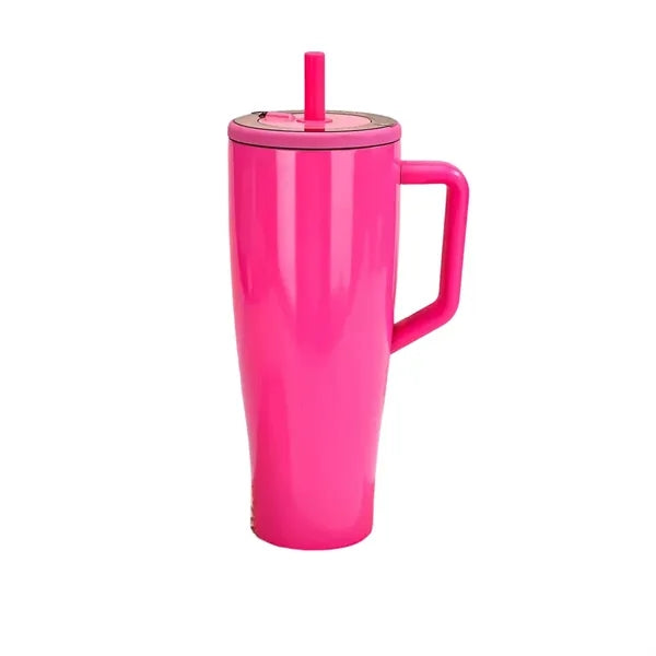40 oz Tumbler with Handle and Straw