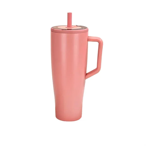 40 oz Tumbler with Handle and Straw