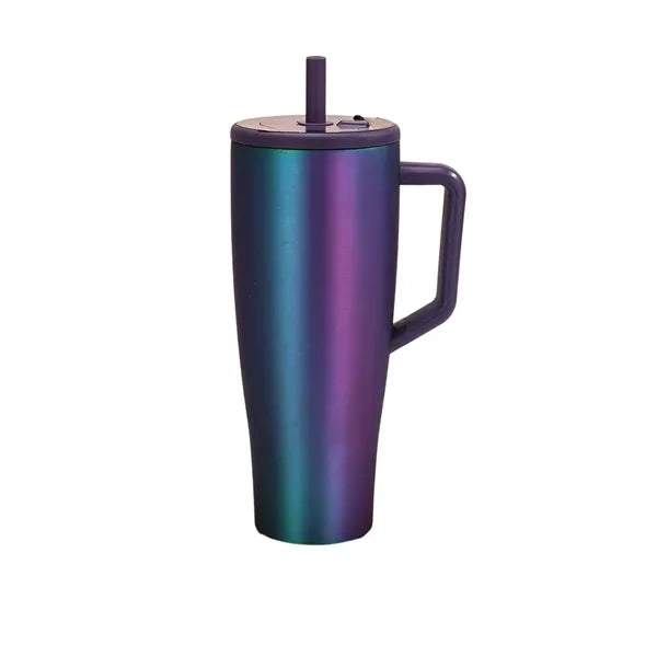 40 oz Tumbler with Handle and Straw