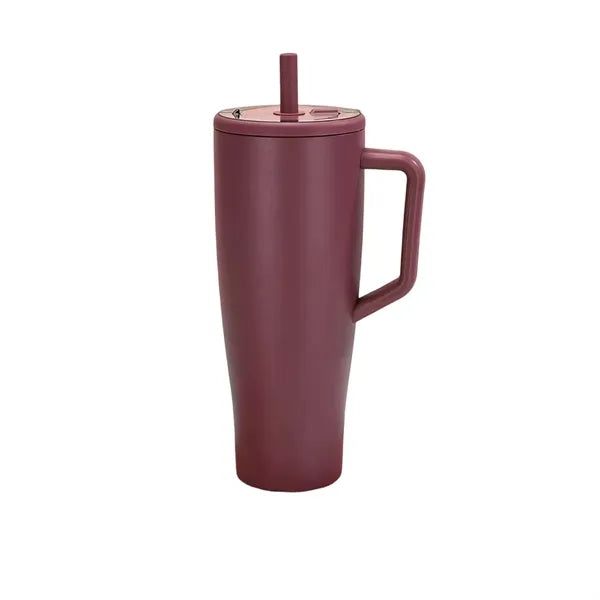40 oz Tumbler with Handle and Straw