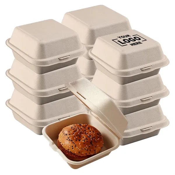 Bagasse Food Container Clamshell Takeout Box